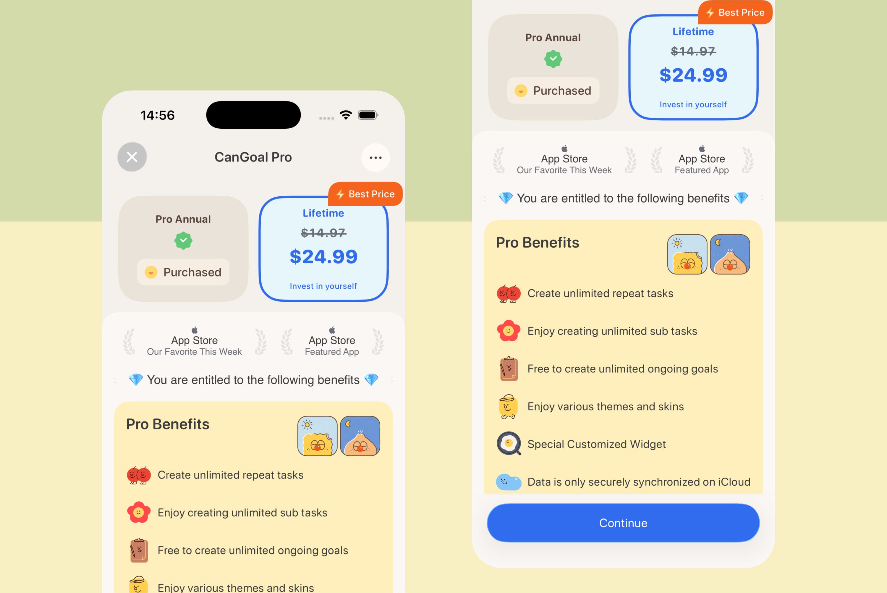 CanGoal Pricing Limits