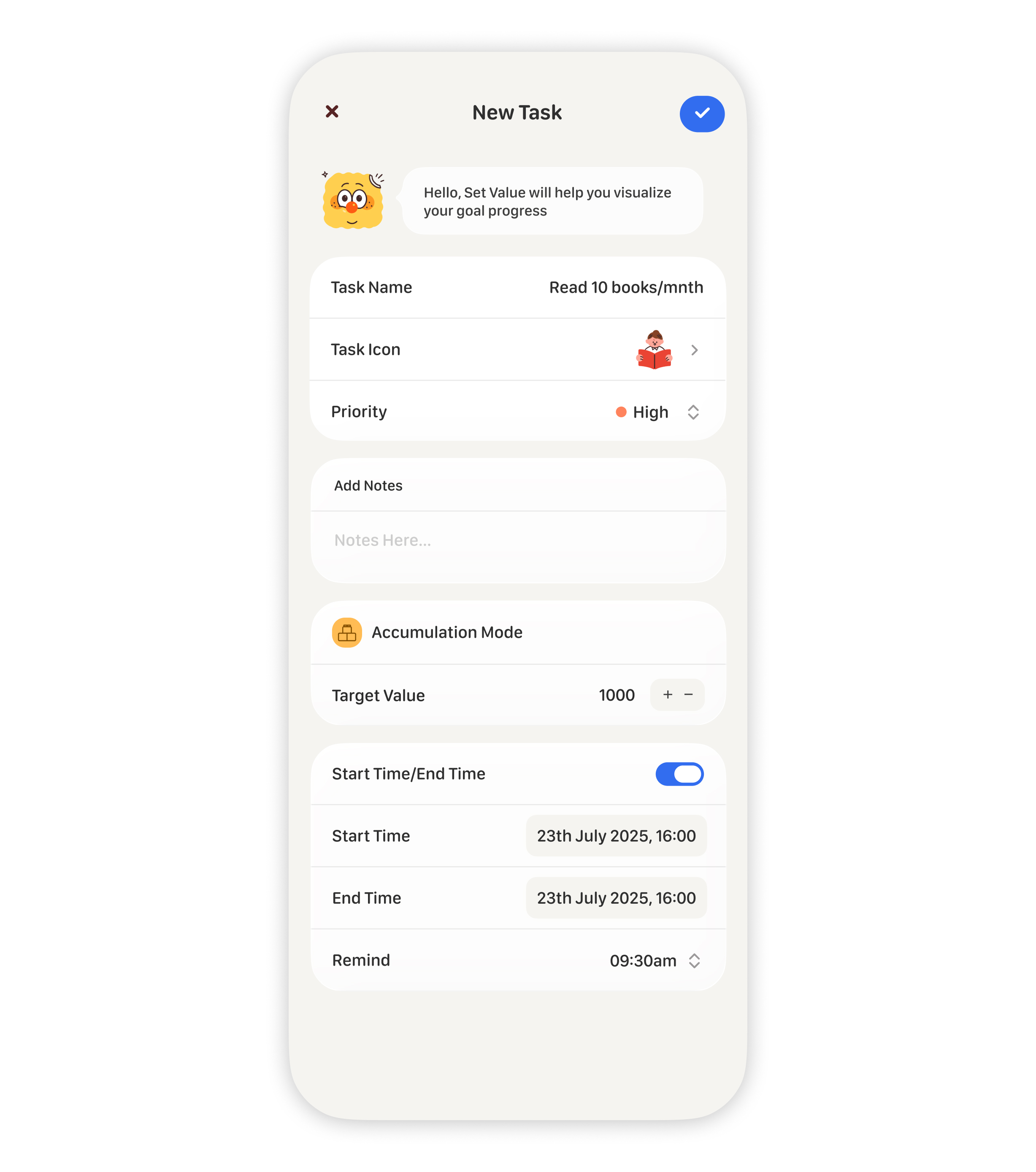 task detail
